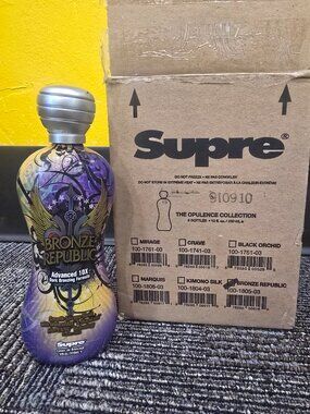 (CASE 6 Bottles) SUPRE BRONZE REPUBLIC BRONZER TANNING BED LOTION***